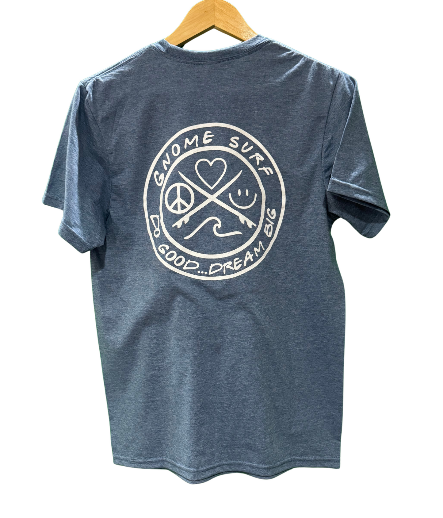 blue no label tee