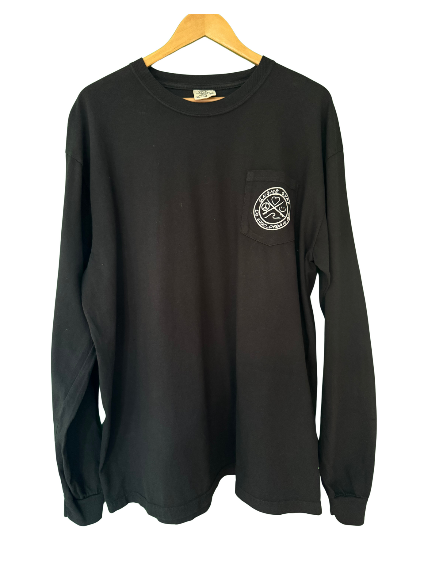 Long sleeve black tee ride free