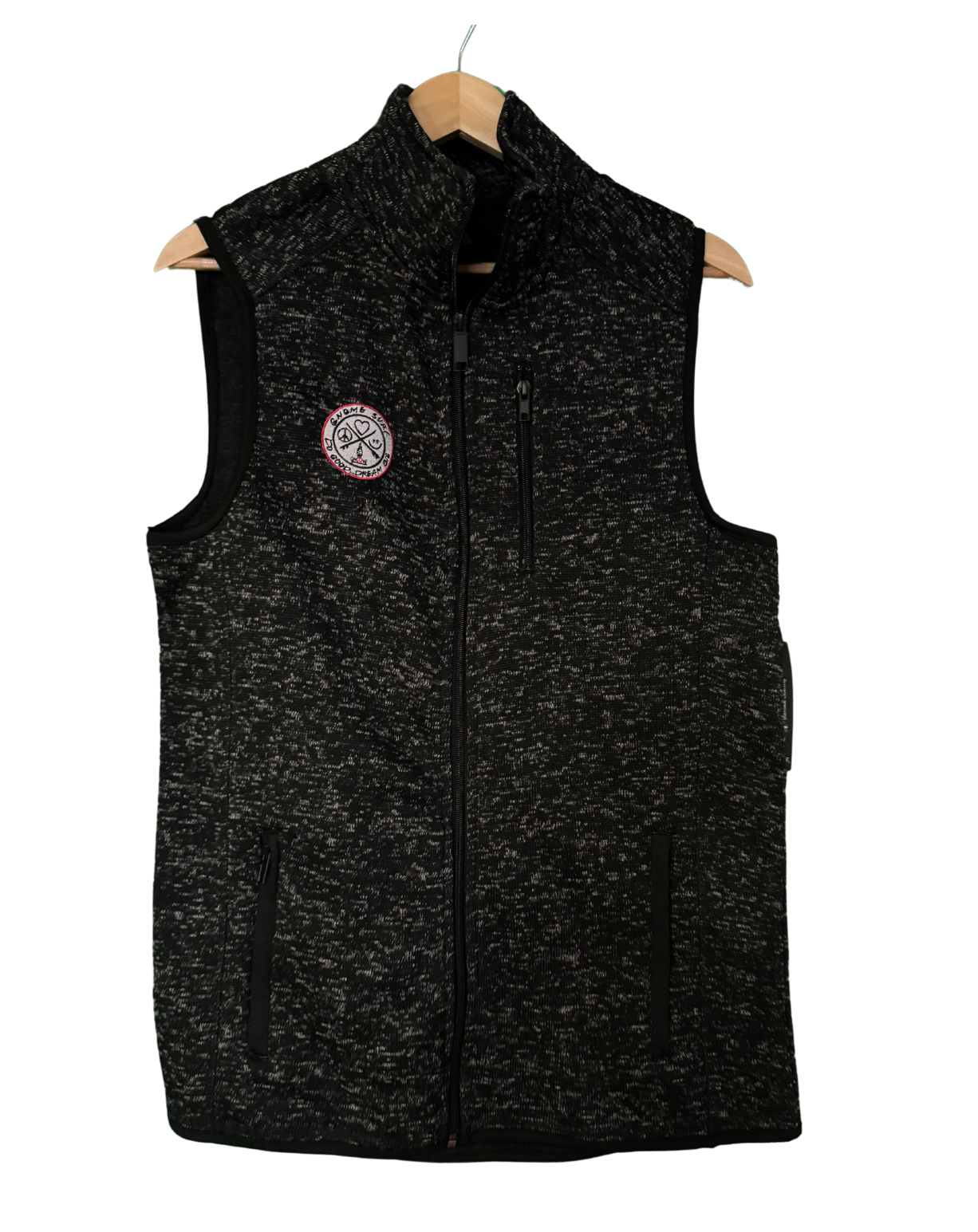 Black gray vest