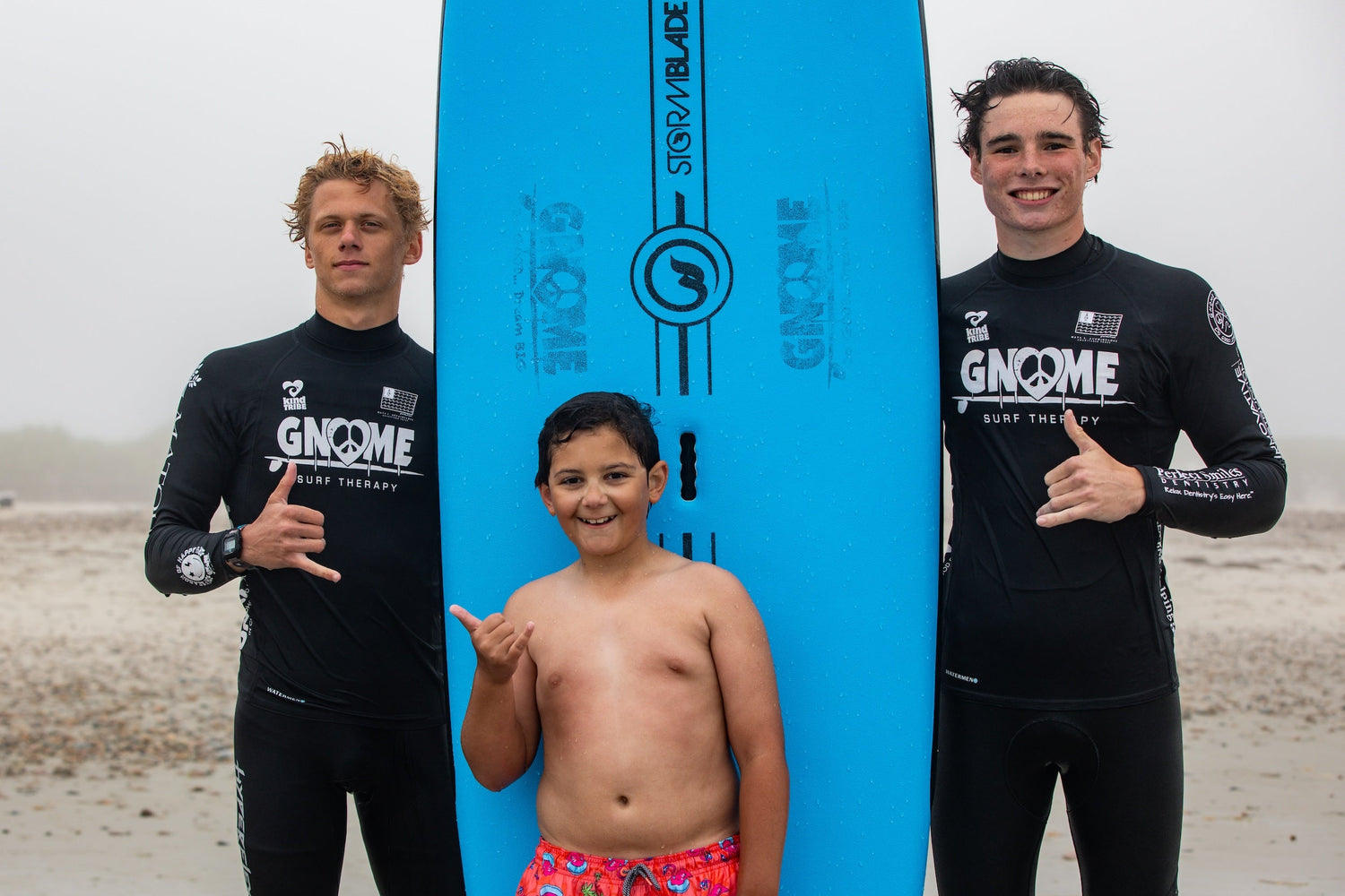 Gnome Surf® wetsuits collection featuring surf suits designed for warmth, flexibility, and comfort in the water, supporting Gnome Surf nonprofit surf therapy programs