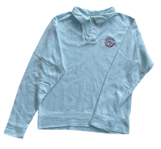Baby blue collar sweatshirt