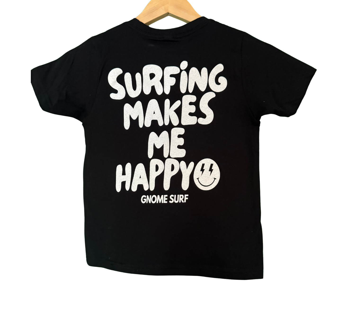 Kids Black Surfing Makes Me Happy