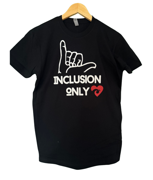 Black inclusion only tee