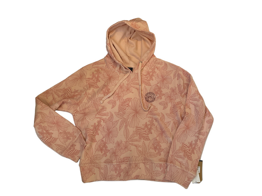Pink Floral Waffle Hoodie