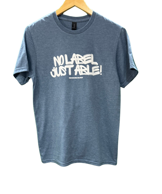 blue no label tee